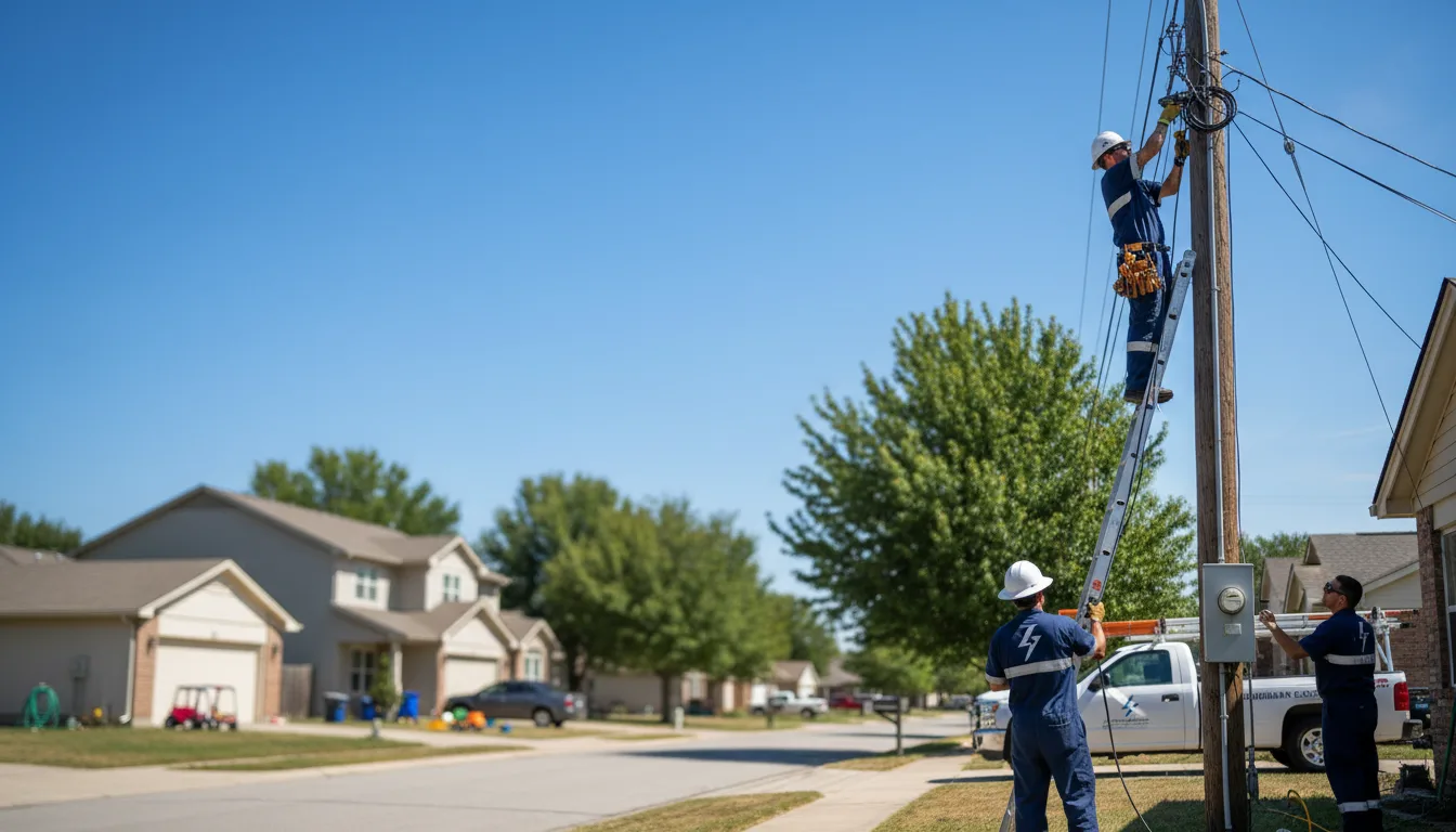 Residential electrician providing installation services in Mission, TX